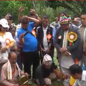 खुवालुङमा माङ्खिम सहित सांस्कृतिक संरचना शिलान्यास