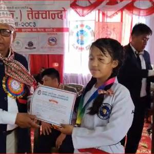 प्रथम जुनियर इटहरी नगरस्तरीय आई.टि.एफ. तेक्वान्दो सम्पन्नः महर्षी प्रथम