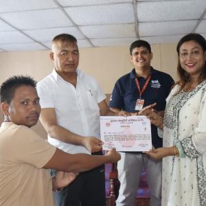 सुदर्शन सेक्युरिटी सर्भिसेजको २७ औँ वार्षिकोत्सवमा वृहत् रक्तदान, ४५ भन्दा बढी युनिट रगत संकलन सुदर्शन सेक्युरिटी सर्भिसेजको २७ औँ वार्षिकोत्सवमा वृहत् रक्तदान, ४५ भन्दा बढी युनिट रगत संकलन