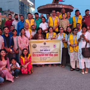 भोटेकोशी बाढीका मृतकप्रति इटहरीमा दीप प्रज्वलन