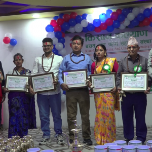 किसान कल्याण सहकारीको ३१औँ स्थापना दिवसः २२ विधामा सम्मान तथा पुरस्कार वितरण